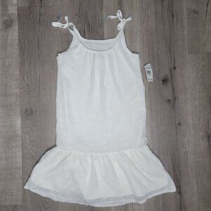 Andy & Evan NWT White Star Gathered Flowy Girls forth of july USA Dress sz 9/10